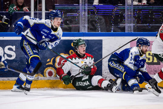 Leksands Alexander Lundqvist och Frölundas Ivar Stenberg