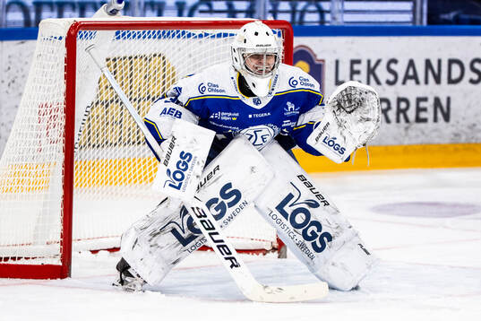 Leksands målvakt Filip Larsson