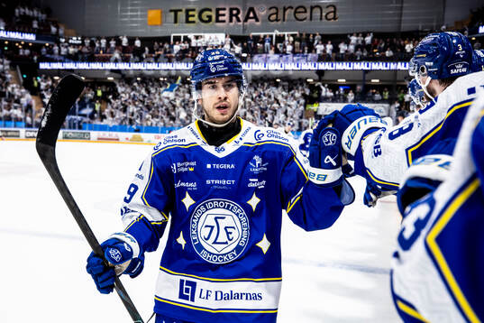 Leksands Michael Lindqvist jublar