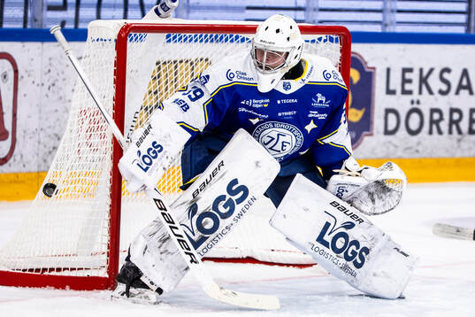 Leksands målvakt Filip Larsson