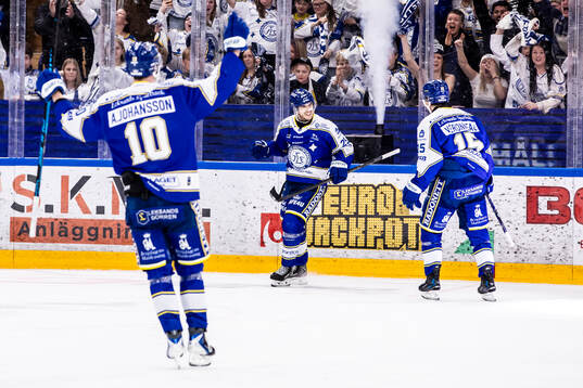 Leksands Michael Lindqvist jublar