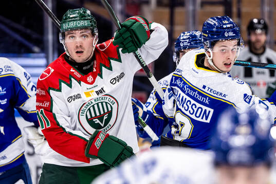 Frölundas Max Lindholm och Leksands Anton Johansson