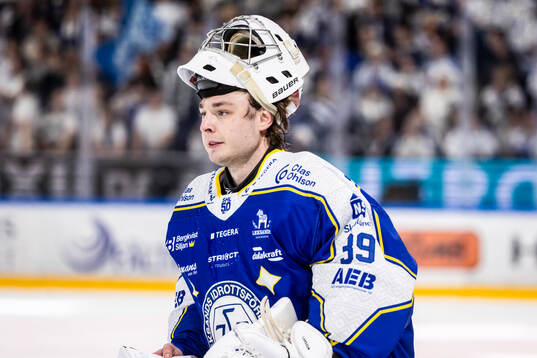 Leksands målvakt Filip Larsson