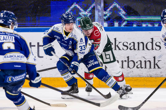 Leksands Olle Strandell och Frölundas Filip Cederqvist