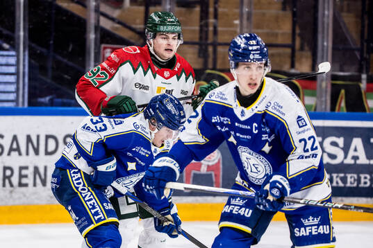 Frölundas Filip Cederqvist och Leksands Olle Strandell