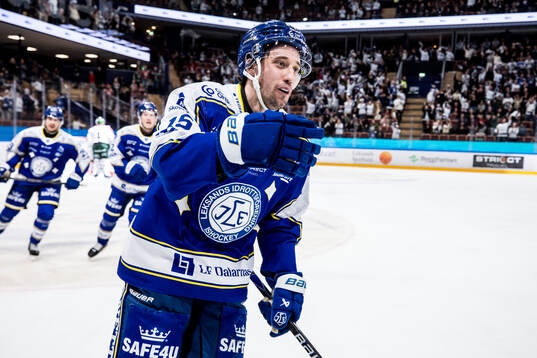 Leksands Max Veronneau jublar
