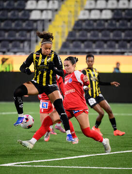 Häckens Felicia Schröder och Linköpings Amber DiOrio