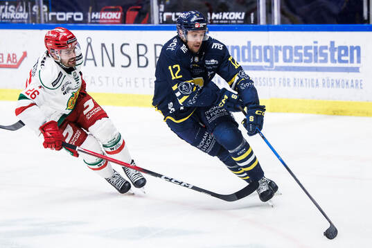 Moras Arvid Degerstedt och Södertäljes Viktor Liljegren