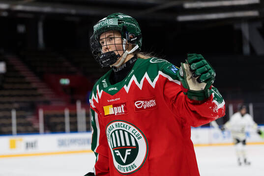 Frölundas Elisa Holopainen jublar