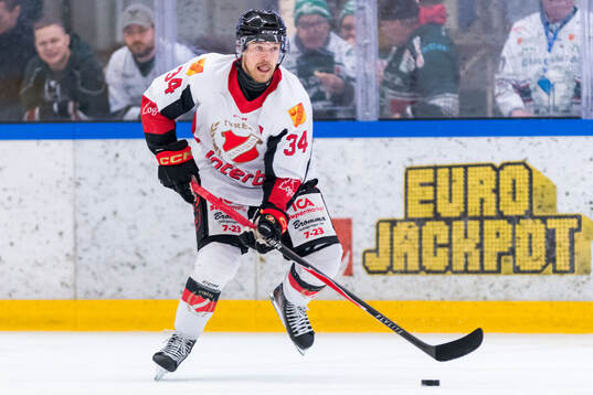 Under ishockeymatchen i kvalet till Hockeyallsvenskan