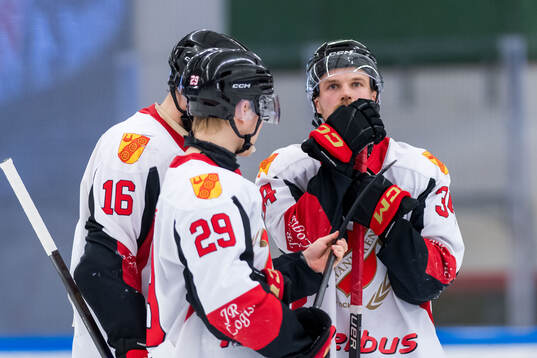 Hanvikens s Alex Ek, Adam Falk och Erik Palm