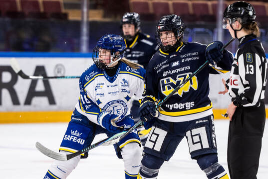 Leksands Ida Melin och HV71s Rachel Weiss