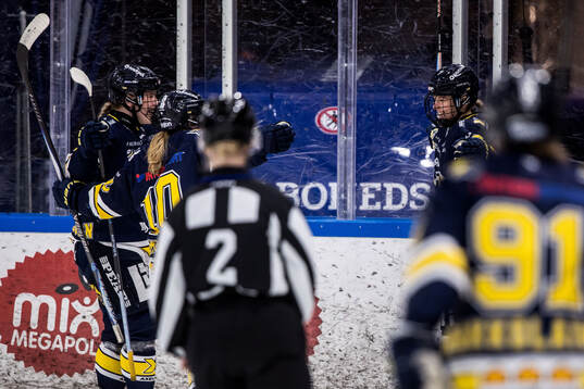 HV71s Meja Andersson jublar