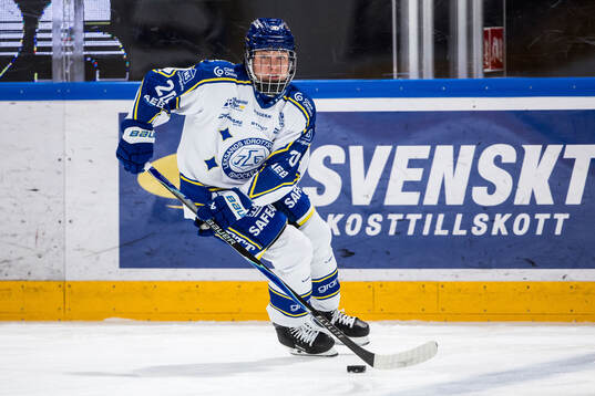 Under ishockeymatchen i kval till SDHL match 1 mellan