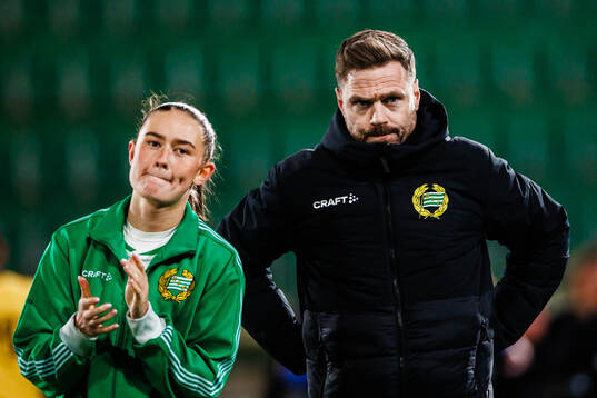 Hammarbys sportchef Arnor Smarason och Svea Rehnberg