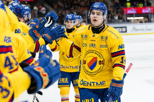Djurgårdens Anton Frondell jublar