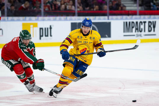 Frölundas Max Friberg och Djurgårdens Joseph Snively