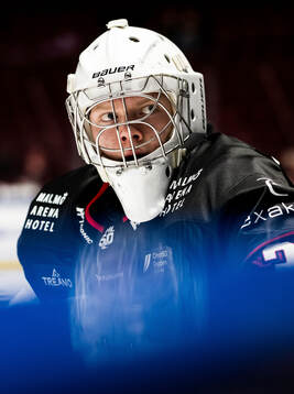 Malmö Redhawks målvakt Axel Göransson