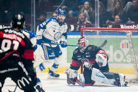 Malmö Redhawks målvakt Oskar Blomgren