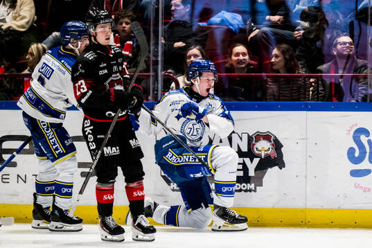 Leksands Tinus Luc Koblar jublar
