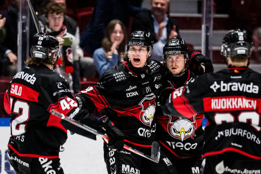 Malmö Redhawks Fredrik Händemark jublar