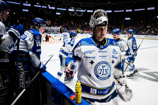 Leksands målvakt Filip Larsson