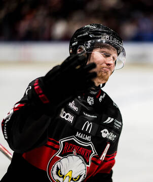 Malmö Redhawks Robin Salo jublar