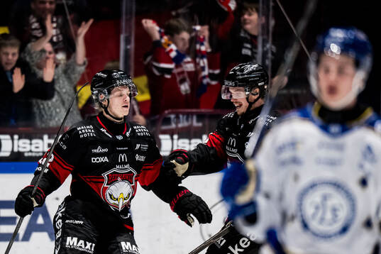 Malmö Redhawks Robin Salo jublar