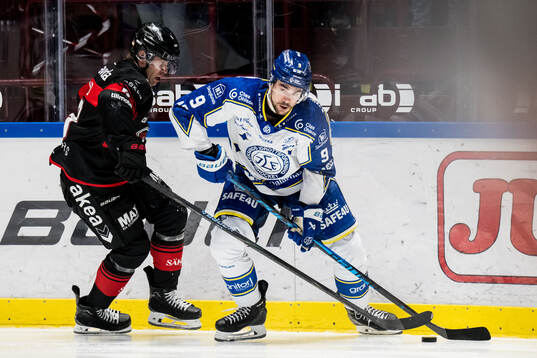 Malmö Redhawks Eemil Viro och Leksands Gabriel Fortier