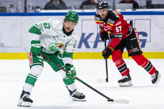 Rögles Leon Bristedt och Luleås Linus Omark