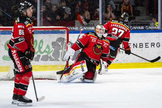 Luleås målvakt Joel Lassinantti deppar