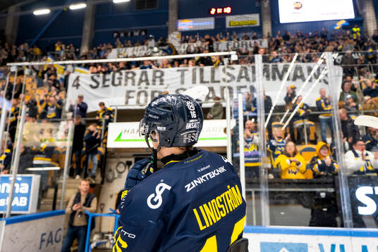 HV71s Linus Lindström jublar