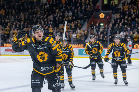 Skellefteås Max Krogdahl jublar
