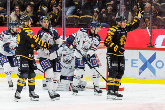 Skellefteås Rickard Hugg jublar