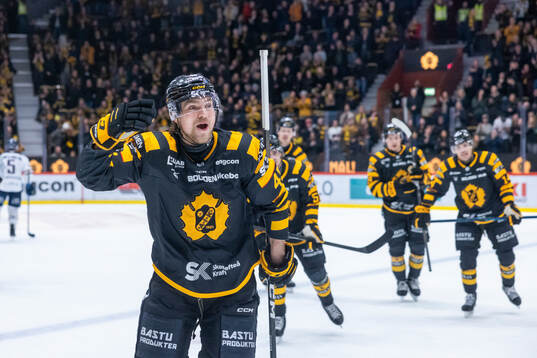 Skellefteås Max Krogdahl jublar
