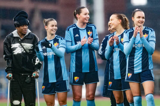 Djurgårdens Zoe Källström jublar