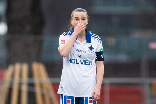 IFK Norrköpings Carrie Jones deppar