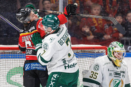Luleås Isac Hedqvist och Färjestads Axel Bergkvist