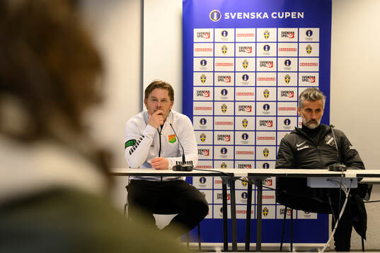 GAIS tränare Fredrik Holmberg och AIKs tränare José