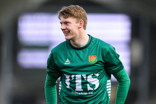 GAISs målvakt Andreas Hermansen  jublar