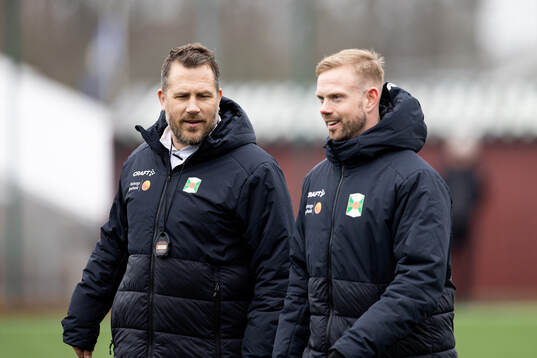 Varbergs assisterande tränare Tobias Hysén och tränare