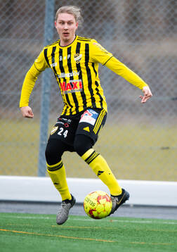 IFK Hässleholms Lucas Johnsson i matchen mellan IFK