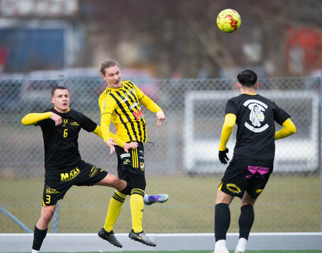 IFK Hässleholms Lucas Johnsson i matchen mellan IFK