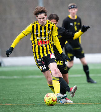 IFK Hässleholms Erwan Devriese i matchen mellan IFK