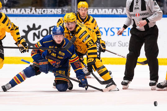 Djurgårdens David Blomgren och Skellefteås Zeb Forsfjäll
