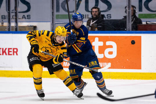 Skellefteås Oskar Vuollet och Djurgårdens David Blomgren