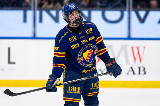 Djurgårdens Viggo Björck deppar