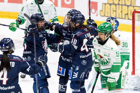 Linköpings Felicia Levin jublar