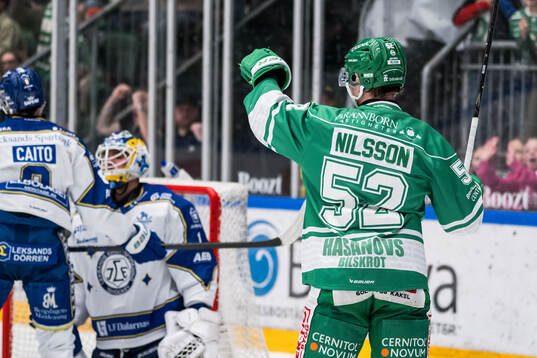 Rögles Felix Nilsson jublar