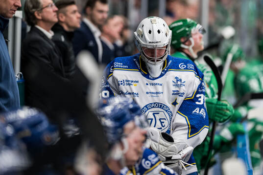 Leksands målvakt Filip Larsson